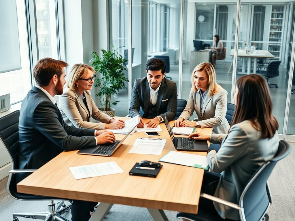 TAX ACCOUNTANT team reviewing client engagements